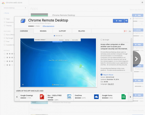 chrome remote desktop on chromebook